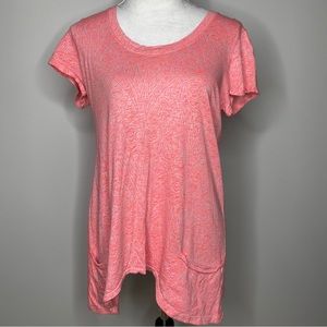 5/$25! Fresh Produce asymmetrical coral top size medium